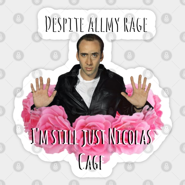 Nicolas Cage Sticker by keriilynne@gmail.com